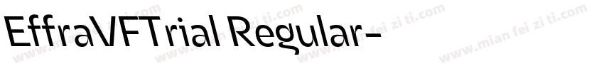 EffraVFTrial Regular字体转换